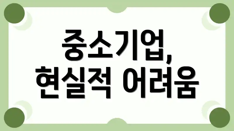 중소기업, 현실적 어려움